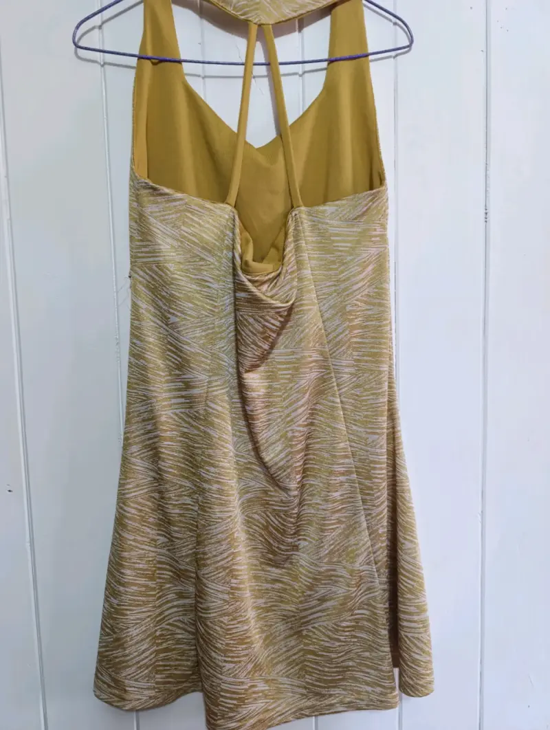 Vestido sin mangas estampado amarillo - 3