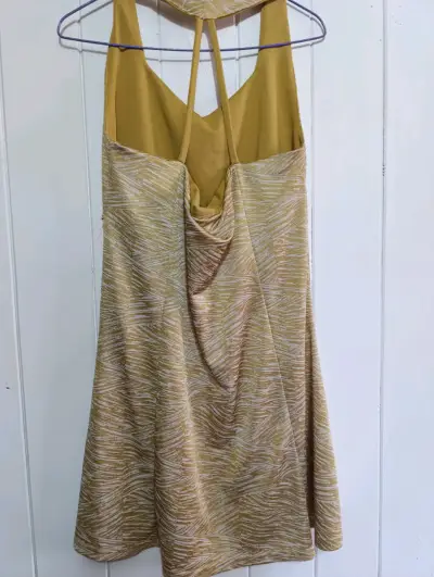 Vestido sin mangas estampado amarillo - miniatura 3
