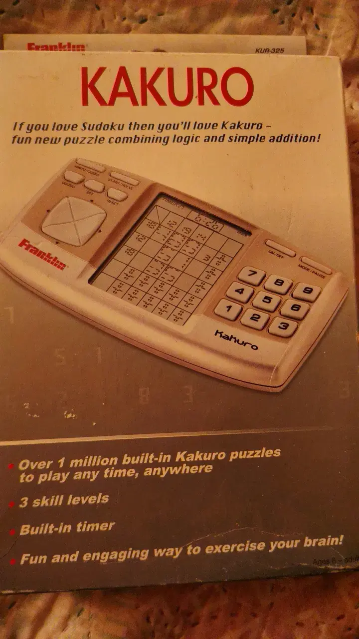 Juego electrónico Kakuro Franklin KUR-325 - 1