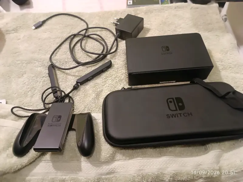 Nintendo switch Oled + Mario party + accesorios. - 5