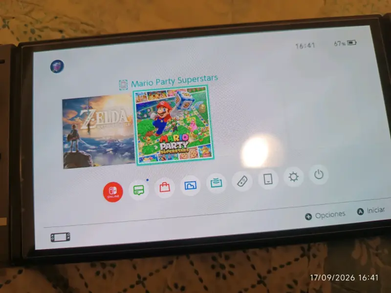 Nintendo switch Oled + Mario party + accesorios. - 6