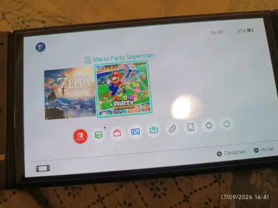 Nintendo switch Oled + Mario party + accesorios. - miniatura 6