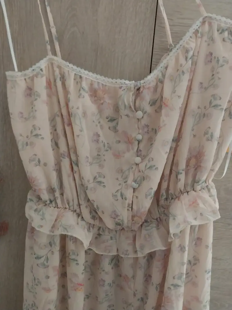 Enterito largo floral H&M talla L - 1