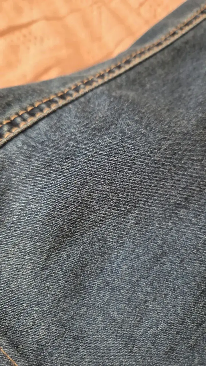 Jeans cargo de mezclilla azul para mujer - 5