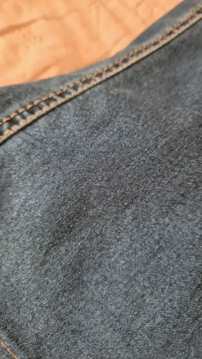 Jeans cargo de mezclilla azul para mujer - miniatura 5