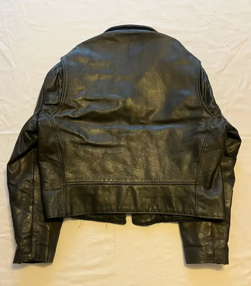 Chaqueta de cuero negra - 4