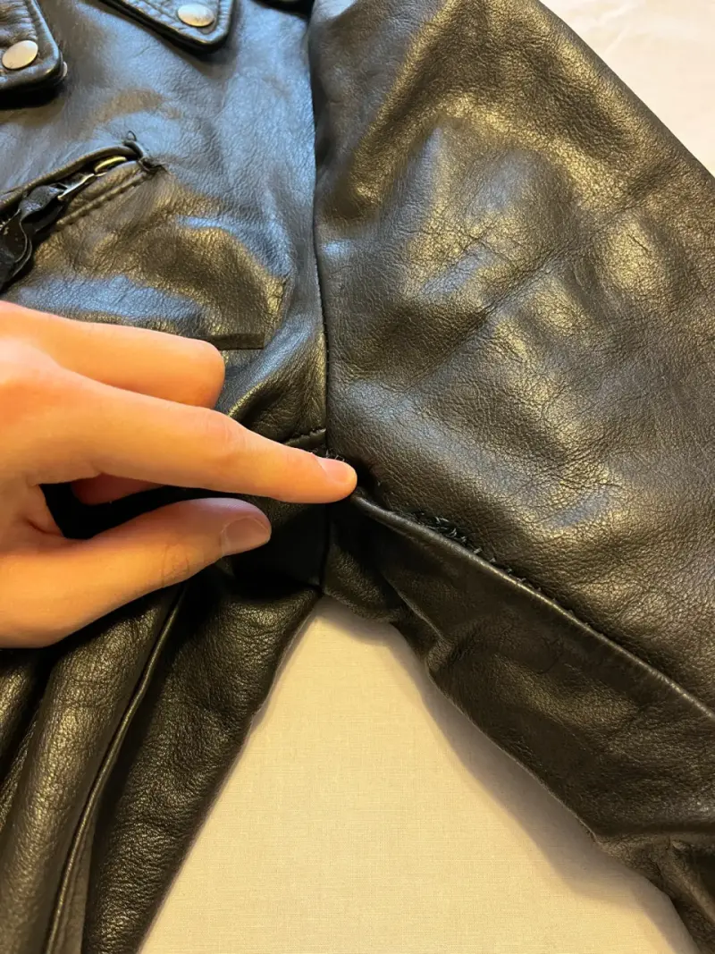 Chaqueta de cuero negra - 5