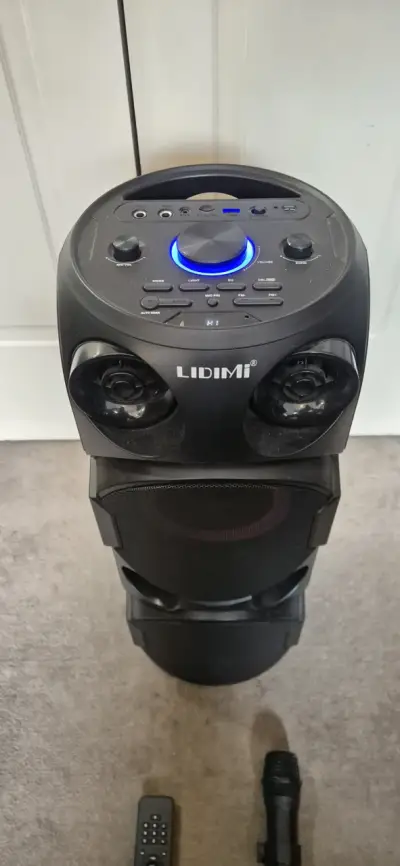 Parlante portátil Lidimi con micrófono y control remoto - miniatura 2