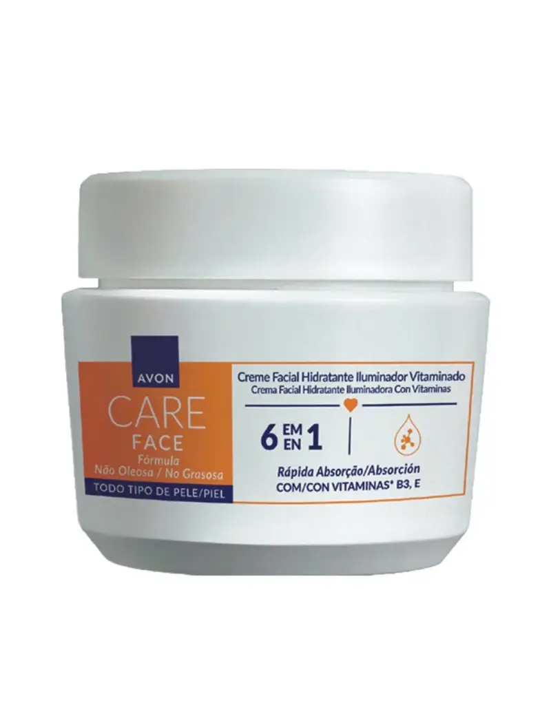 Crema Facial Hidratante Iluminadora Avon Care Face