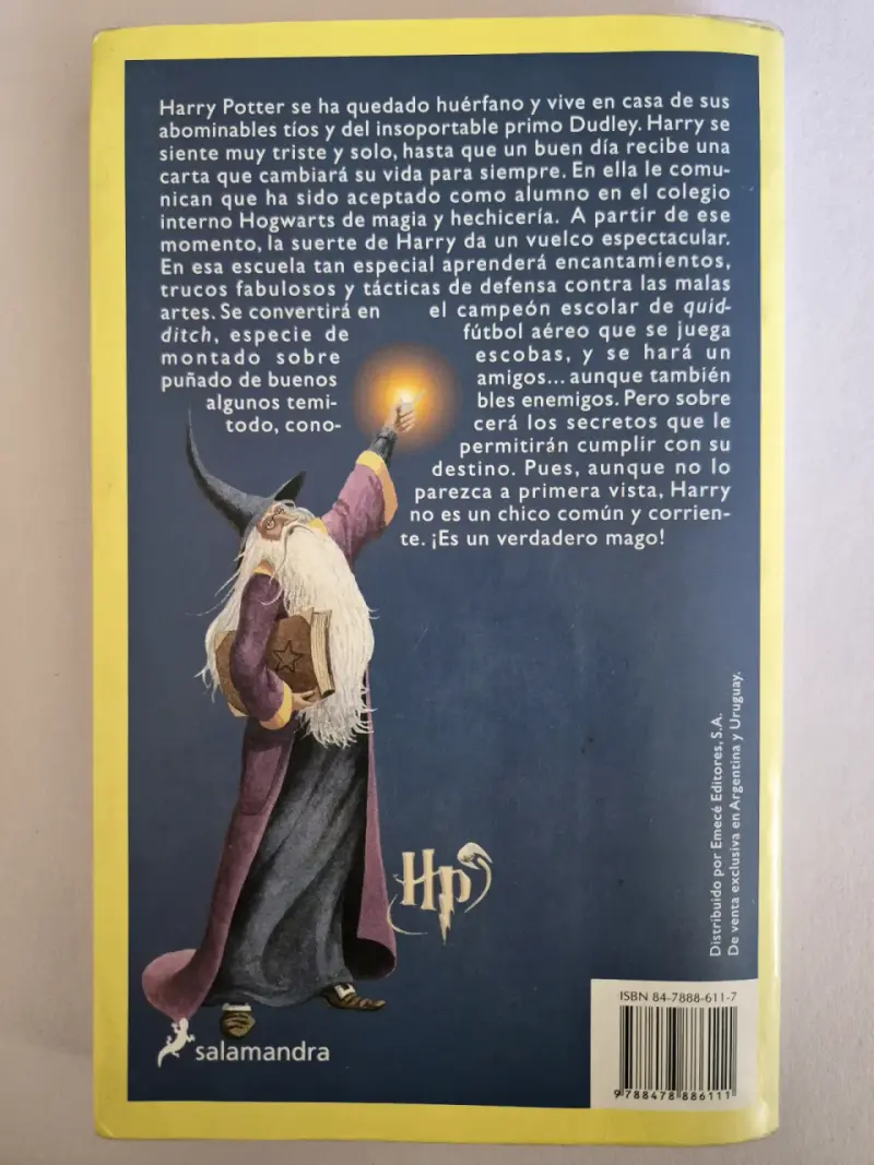 Libro:"Harry Potter y la Piedra Filosofal"de J.K. - 2