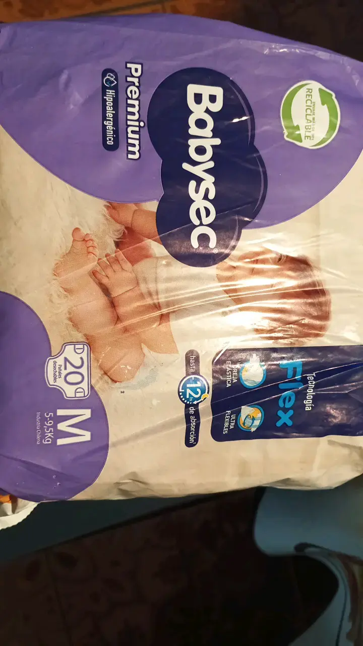 Pañales Babysec Premium M 20 unidades - 1