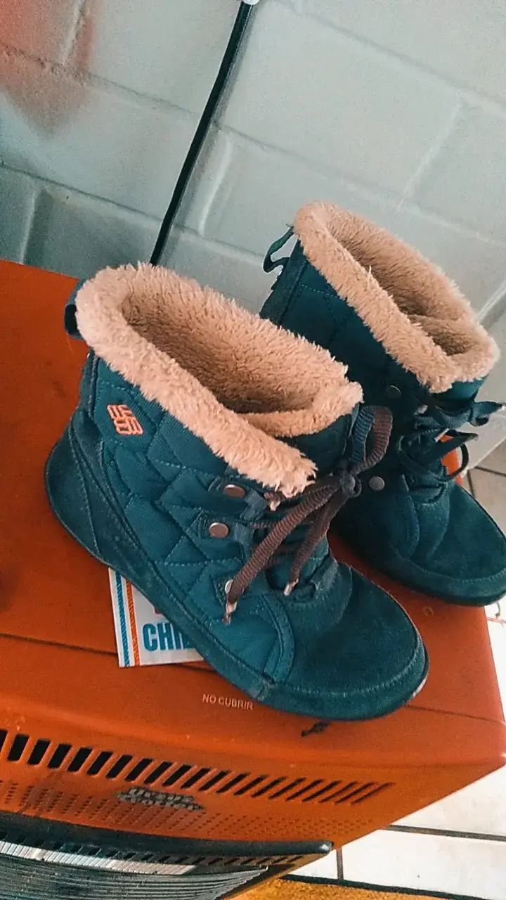 Botas de invierno azules con forro de lana - 2