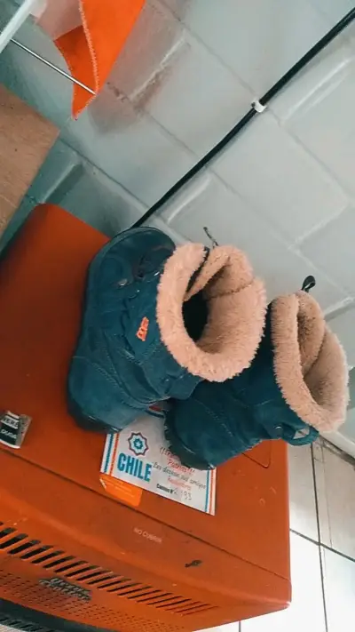 Botas de invierno azules con forro de lana - miniatura 3