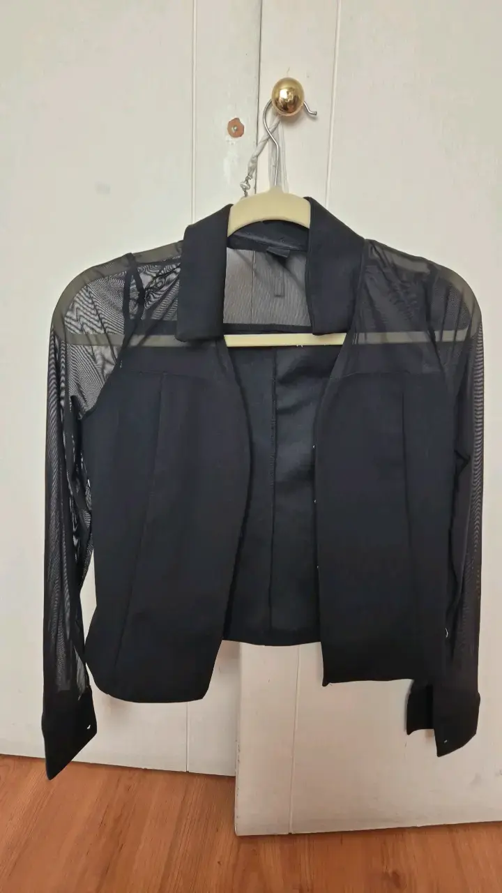 Blusa semiformal negra de mujer - 1