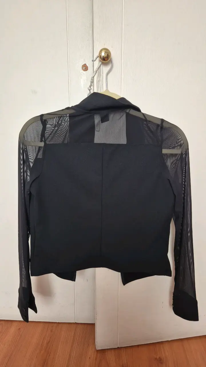 Blusa semiformal negra de mujer - 2