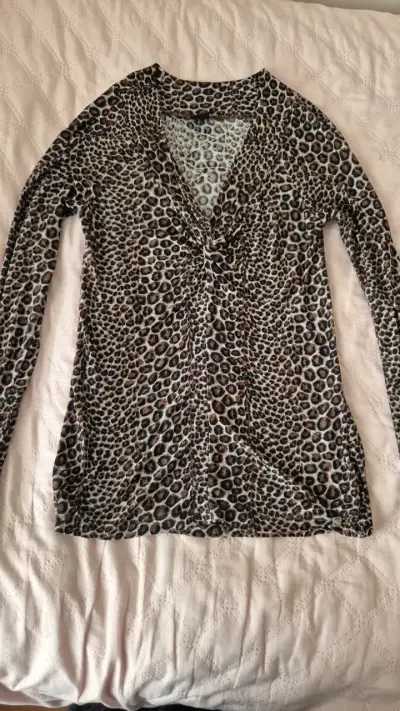 Blusa de Leopardo Manga Larga para Mujer - miniatura 2