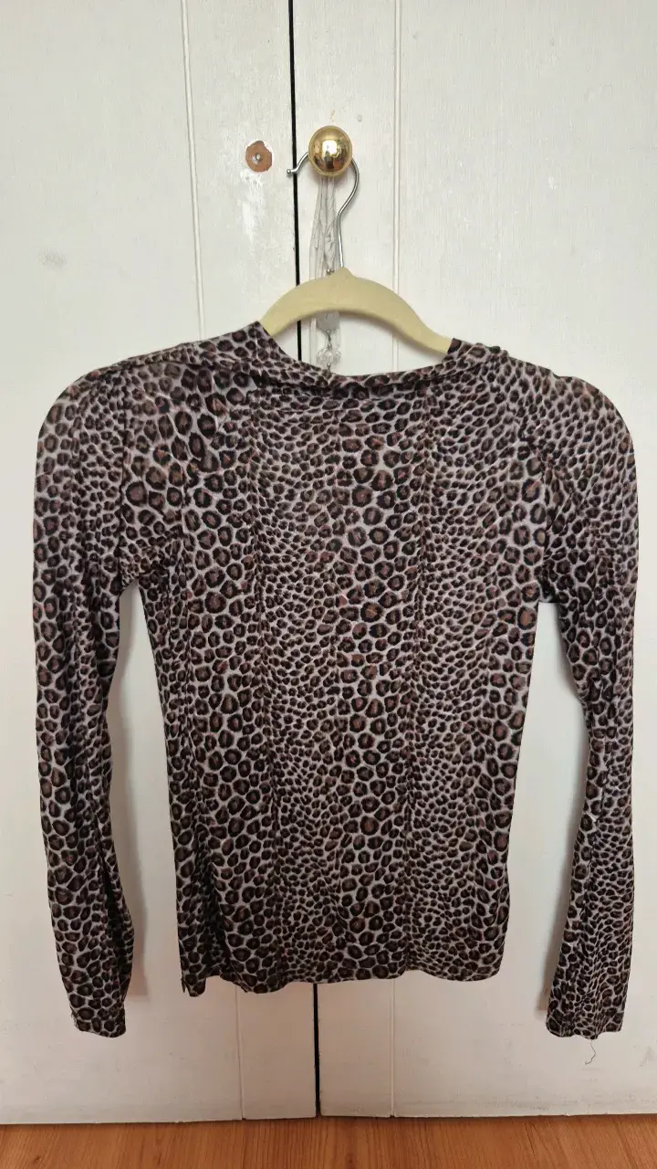 Blusa de Leopardo Manga Larga para Mujer - 3