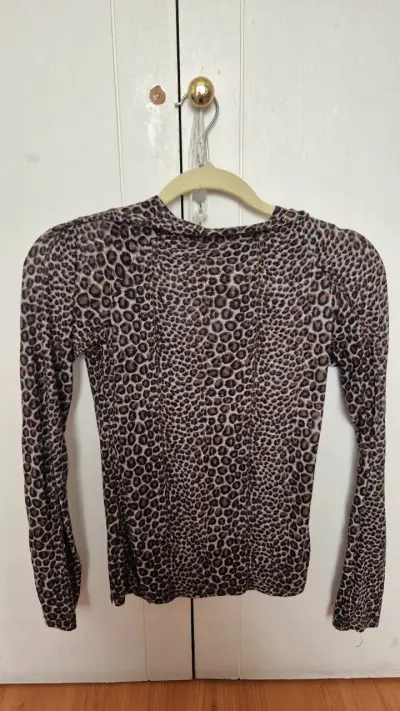 Blusa de Leopardo Manga Larga para Mujer - miniatura 3