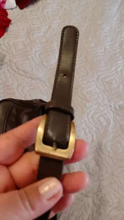 Bolso bandolera de cuero marrón - miniatura 4