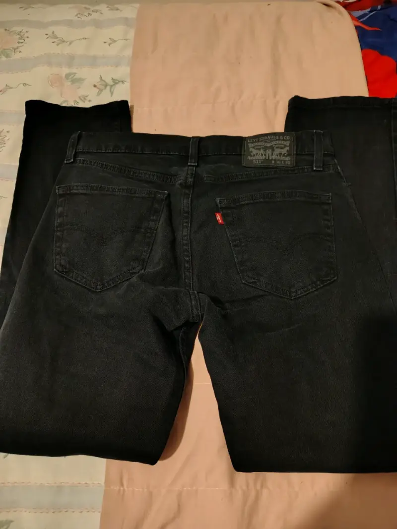 Jeans Levi's 511 Slim Fit Negro Talla 30 - 2