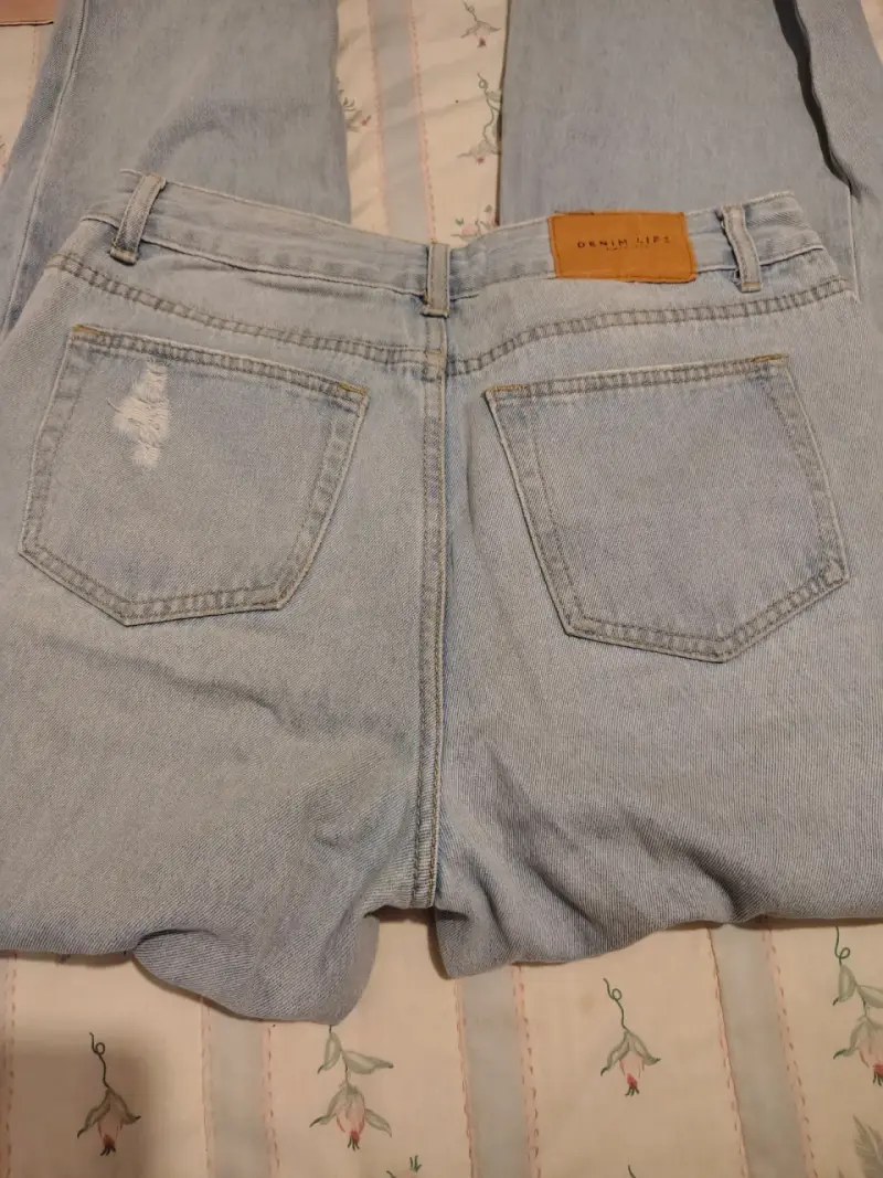 Jeans de mezclilla desgastados Denim Life talla 42 - 2