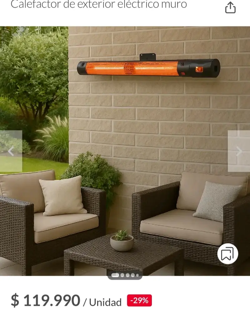 Calefactor de Exterior Eléctrico Würden IP66 - 2