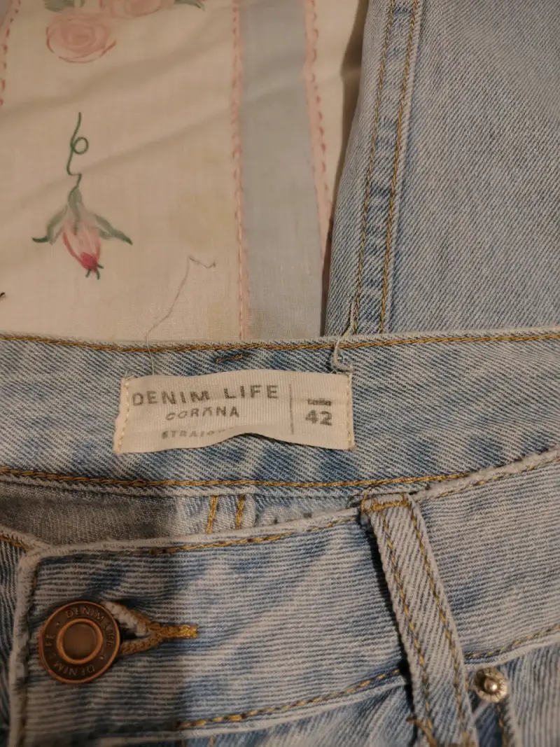 Jeans de mezclilla desgastados Denim Life talla 42 - 3