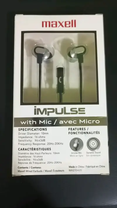 Audífonos Maxell Impulse con Micrófono - miniatura 2