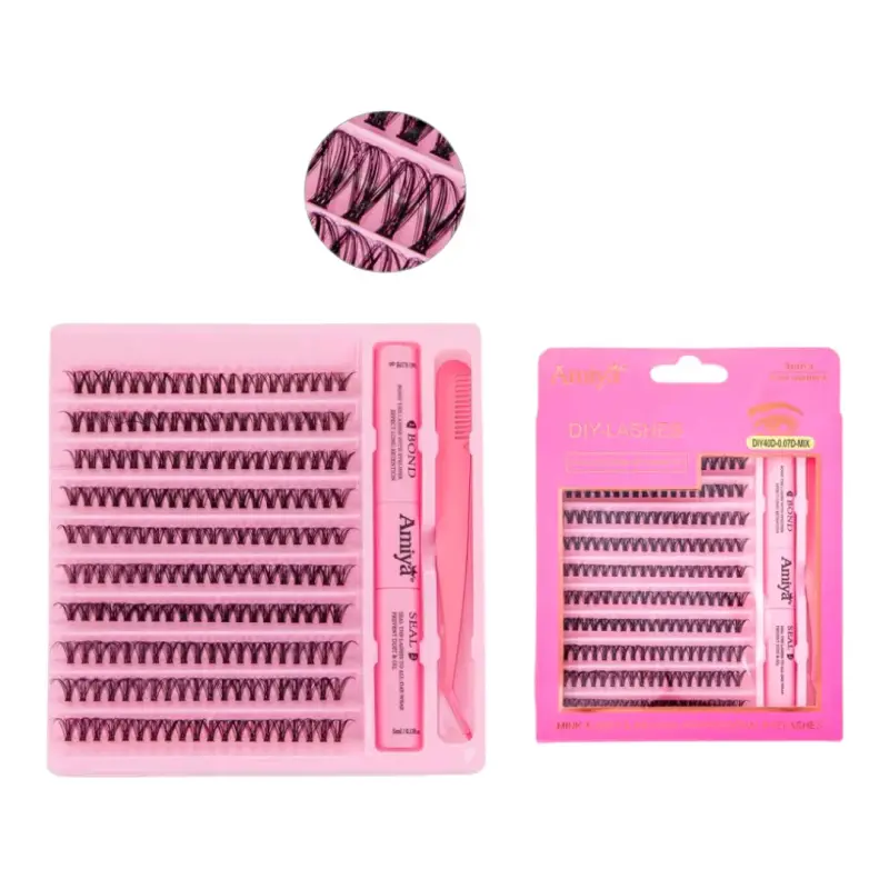 Kit de Pestañas Postizas DIY Amiya con Aplicador