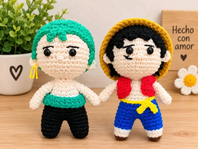 Muñecos amigurumi hechos a mano
