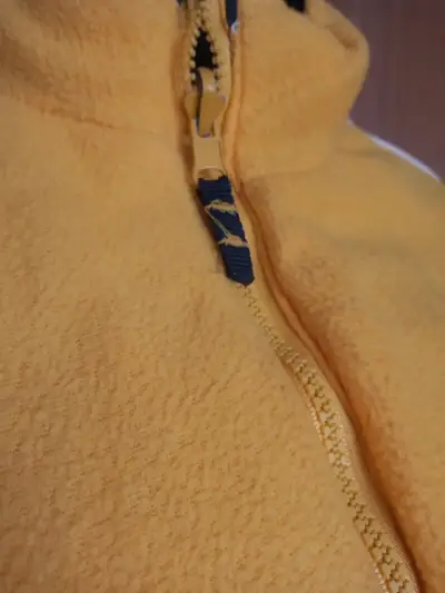 Chaqueta reversible azul y amarilla con cierre - miniatura 4