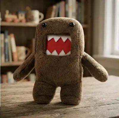 Peluche Domo de felpa marrón - miniatura 4