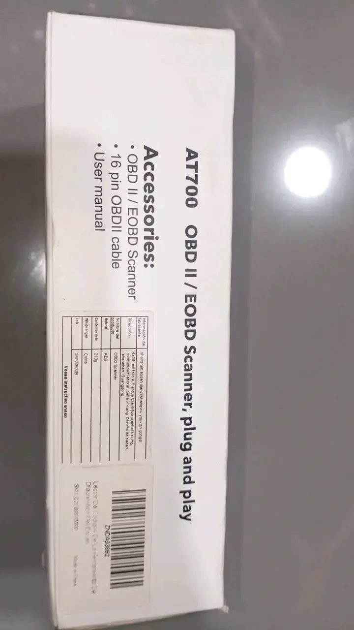 Escáner OBD II/EOBD AT700 para diagnóstico automotriz - 4