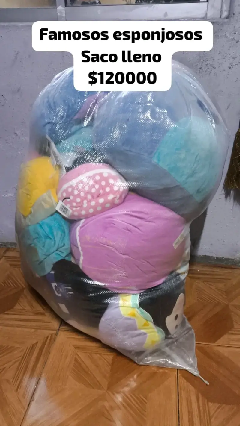 Saco de peluches famosos esponjosos - 2