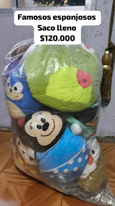 Saco de peluches famosos esponjosos - miniatura 2