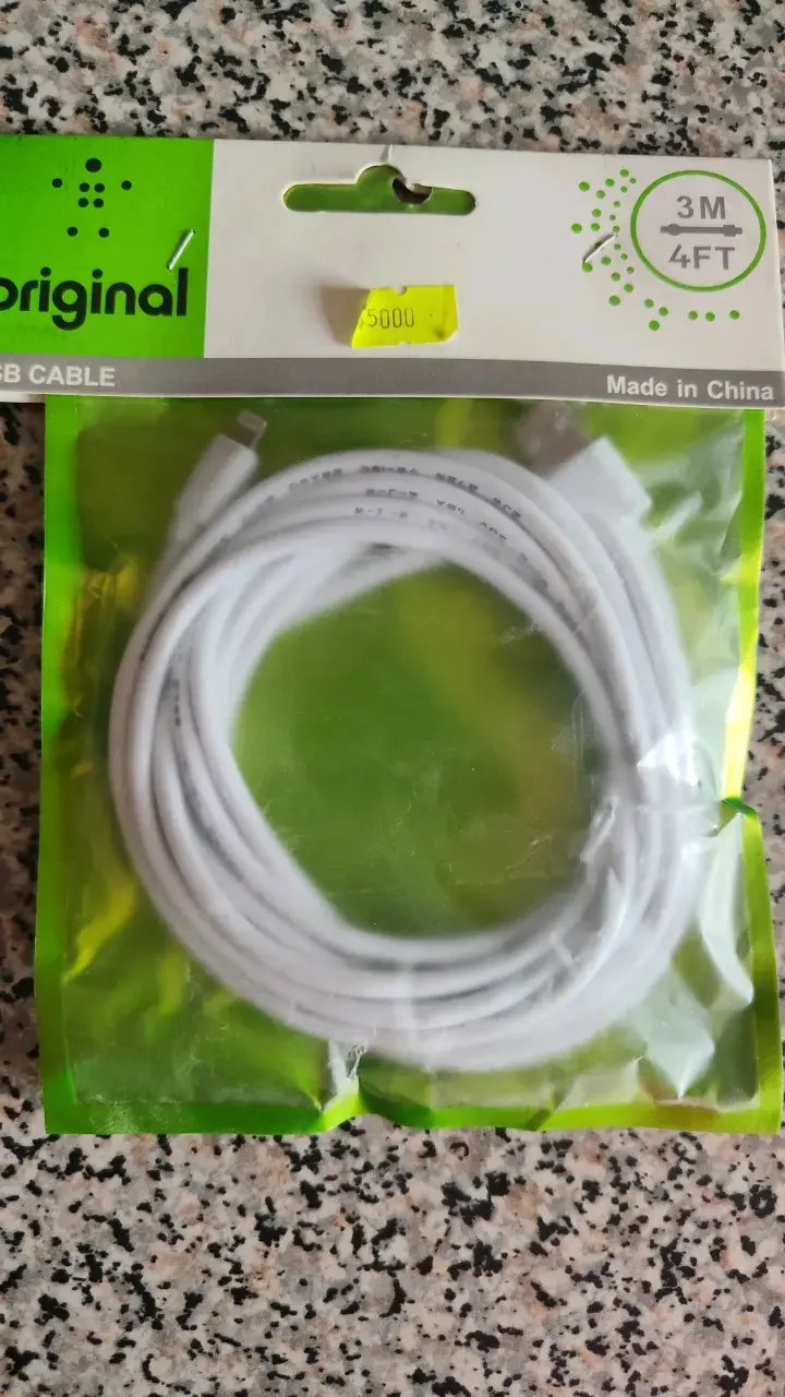 Cable USB de 3 metros blanco - 1