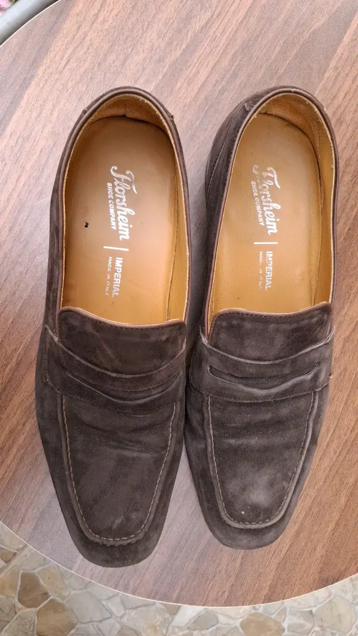 Zapatos de vestir de gamuza Florsheim marrón - 1