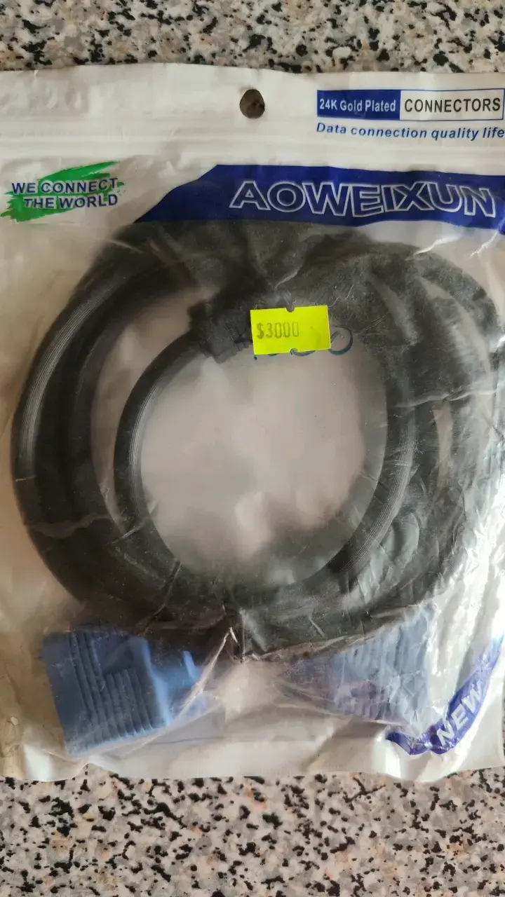 Cable HDMI Aoweixun con conectores dorados - 1