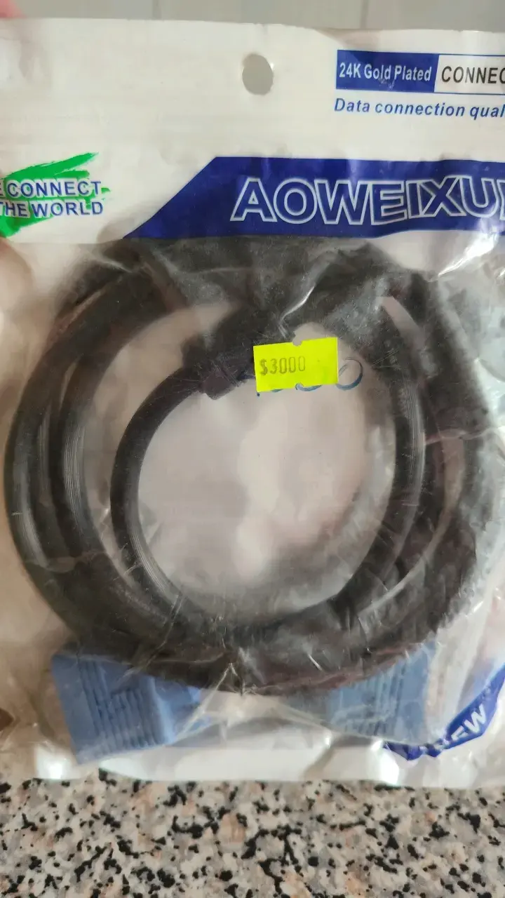 Cable HDMI Aoweixun con conectores dorados - 2