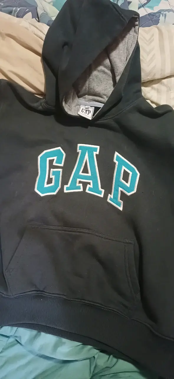 Polerón con capucha GAP azul talla M - 2