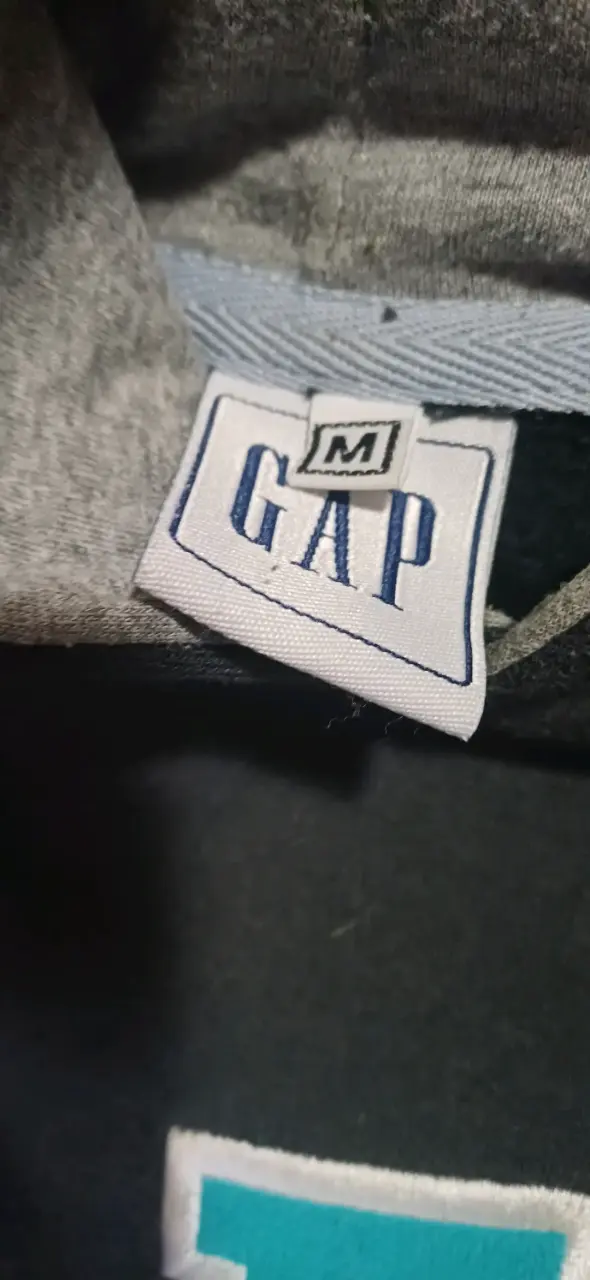 Polerón con capucha GAP azul talla M - 3
