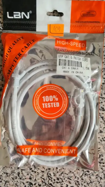 Cable de Red UTP Cat. 6 LBN 1.5m Alta Velocidad - miniatura 1