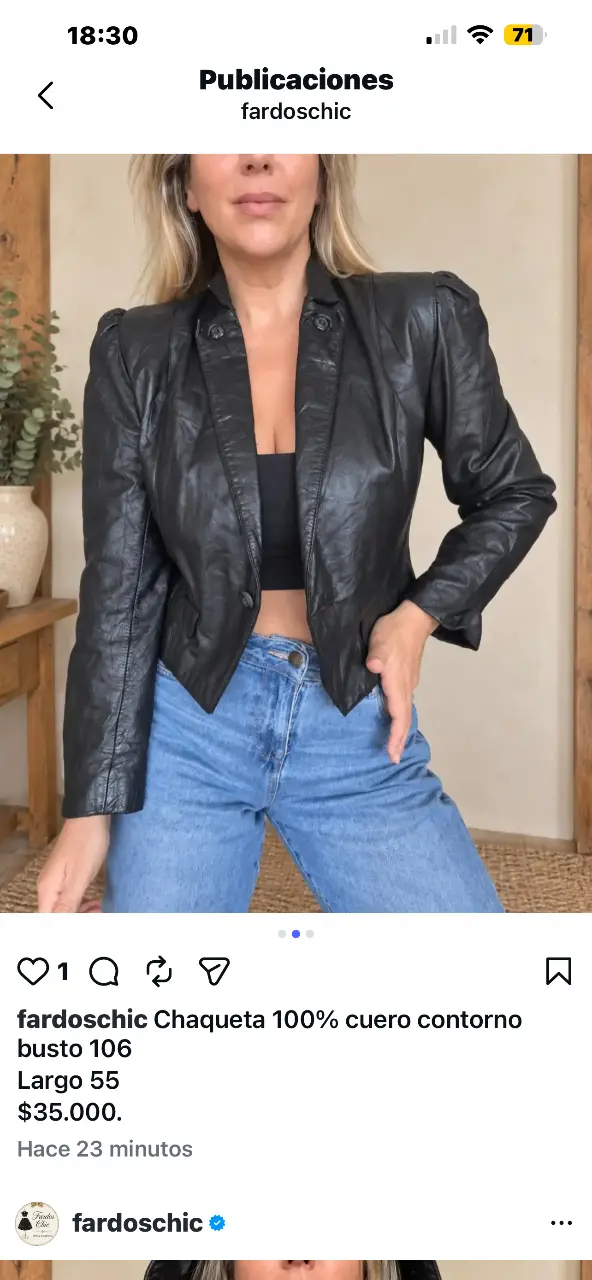 Chaqueta de cuero camel para mujer - 3