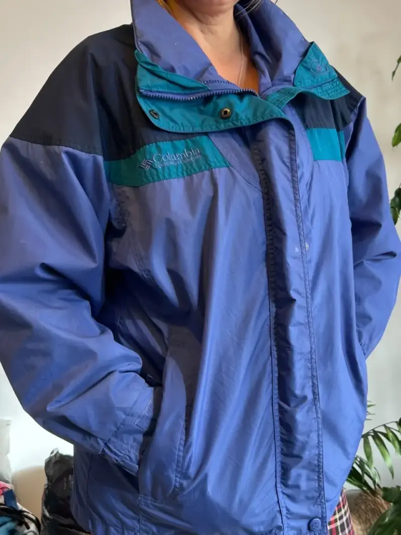 Chaqueta Impermeable Columbia Mujer Azul - 2