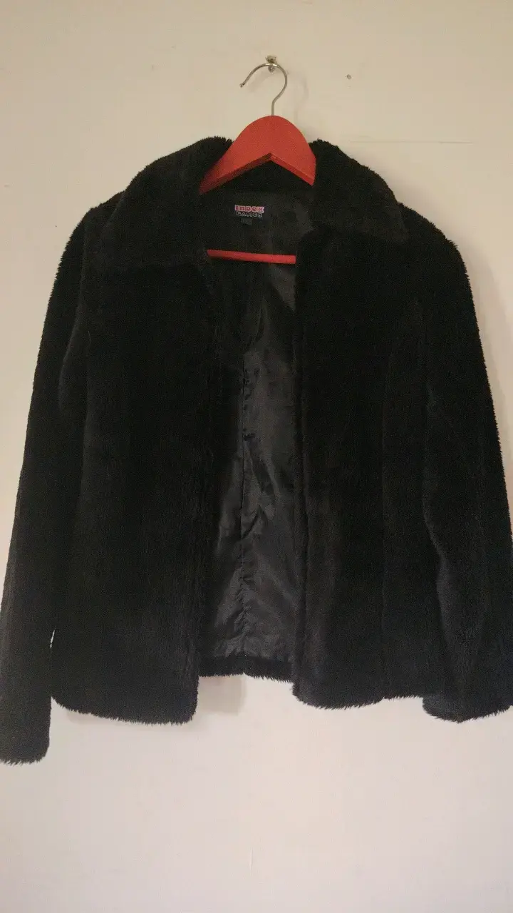 Chaqueta de piel sintética negra Index Basics - 1