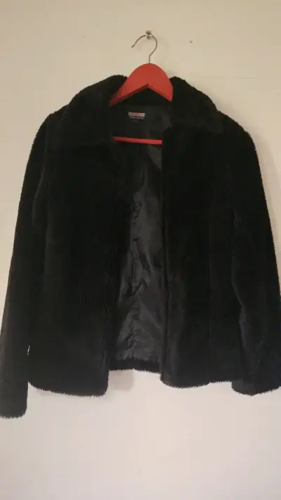 Chaqueta de piel sintética negra Index Basics - miniatura 1