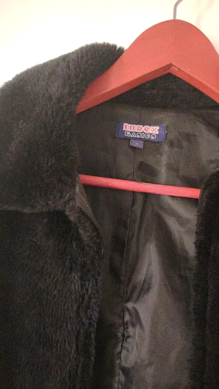 Chaqueta de piel sintética negra Index Basics - 2