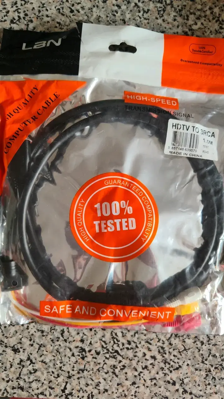 Cable HDTV a 3 RCA de 1.5m alta velocidad - 1