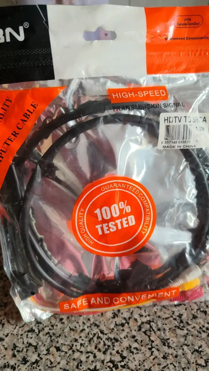 Cable HDTV a 3 RCA de 1.5m alta velocidad - 2