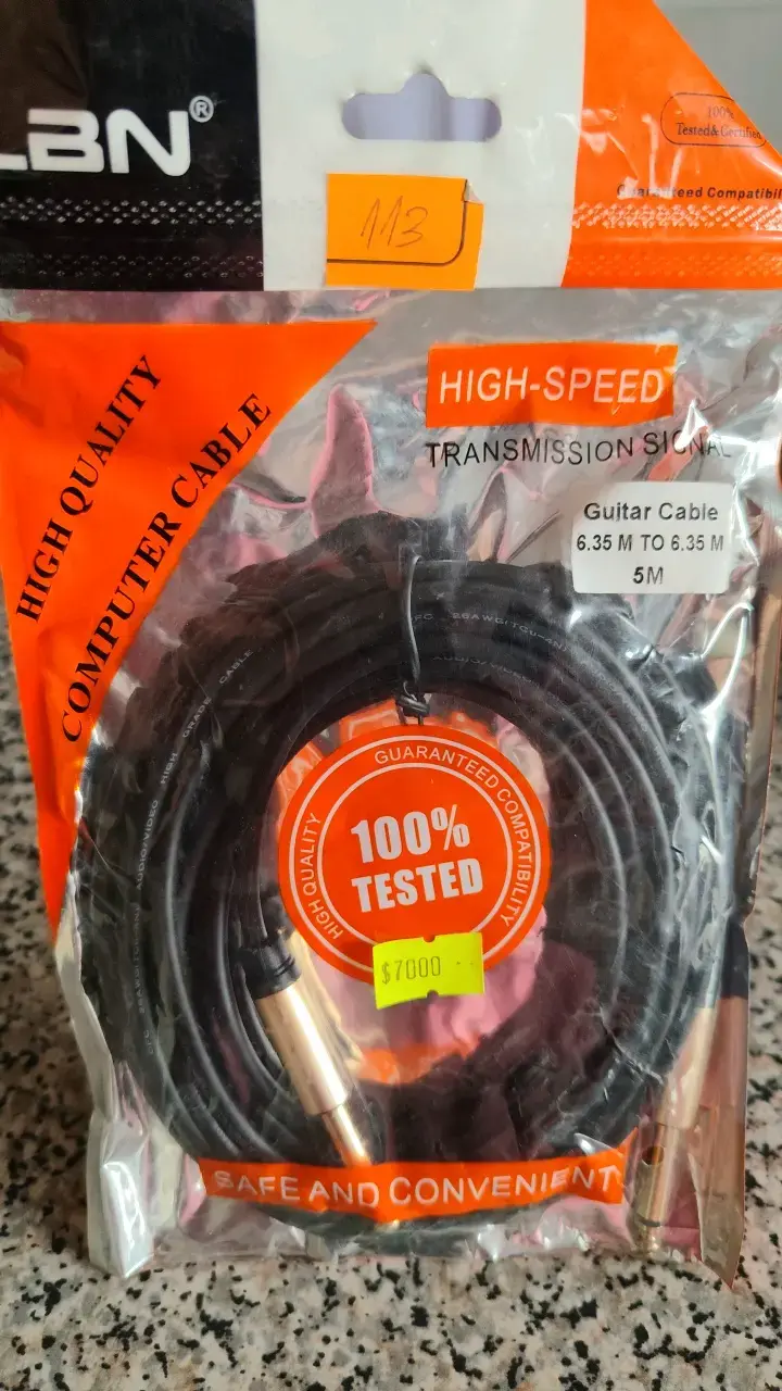 Cable de Guitarra LBN 5 Metros Alta Velocidad - 2